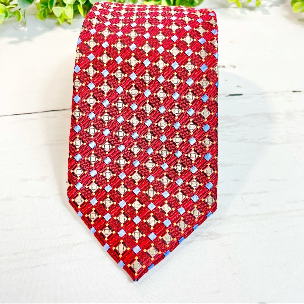 Men's Robert Talbott Best of Class Tie (Red/Blue) - Picture 8 of 11